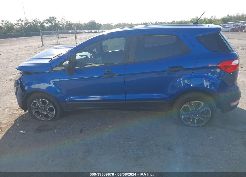2019 FORD ECOSPORT S VIN: MAJ3S2FE9KC294625