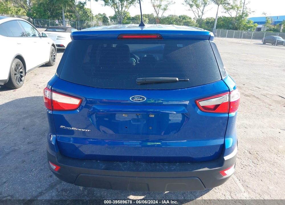 2019 FORD ECOSPORT S VIN: MAJ3S2FE9KC294625