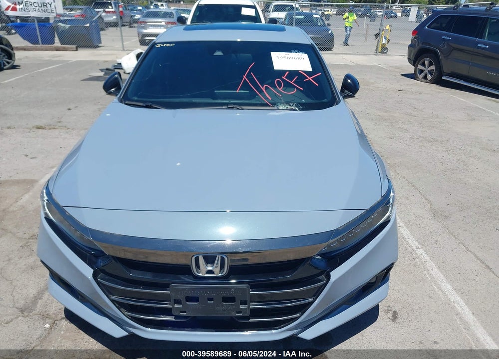 2022 HONDA ACCORD VIN: 1HGCV2F36NA018971