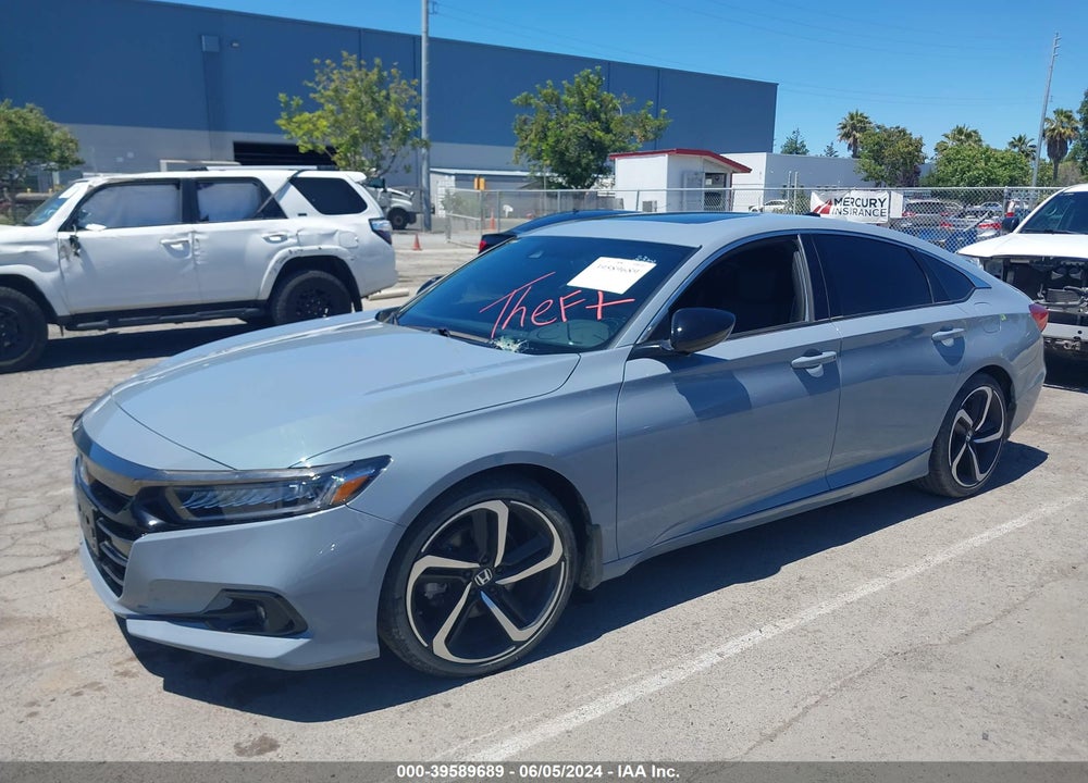 2022 HONDA ACCORD VIN: 1HGCV2F36NA018971