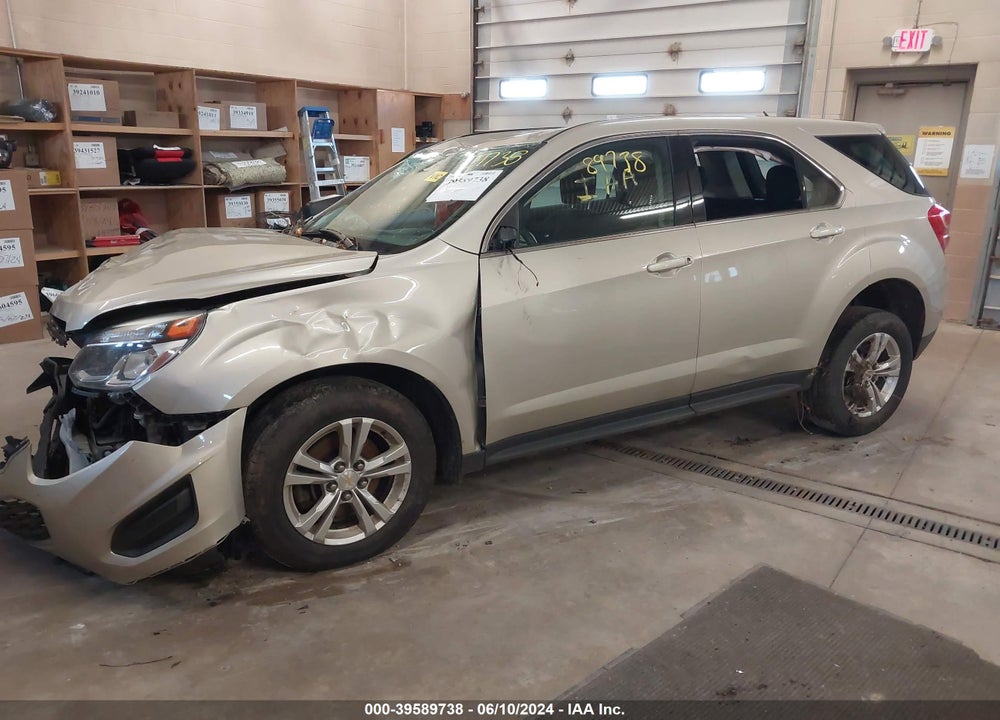 2016 CHEVROLET EQUINOX LS VIN: 1GNFLEEK9GZ106565