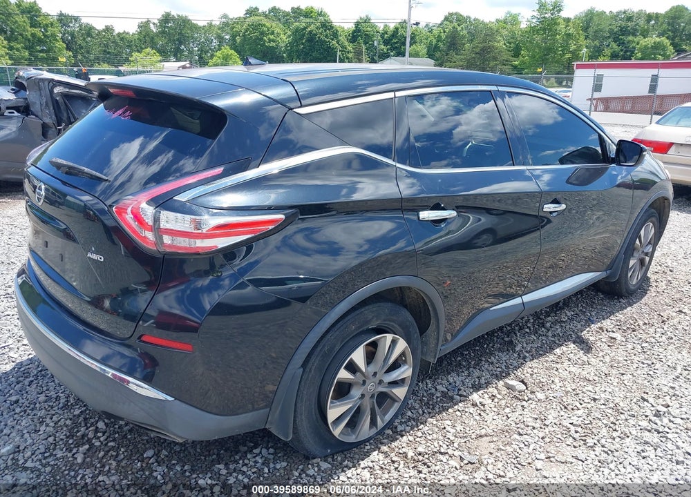 2015 NISSAN MURANO S VIN: 5N1AZ2MH7FN272252