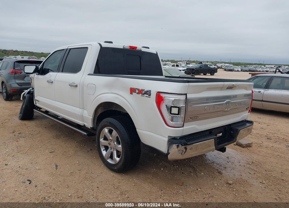 2021 FORD F-150 KING RANCH VIN: 1FTFW1ED4MFA99953