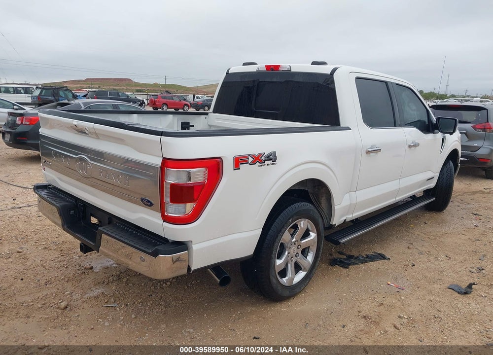 2021 FORD F-150 KING RANCH VIN: 1FTFW1ED4MFA99953