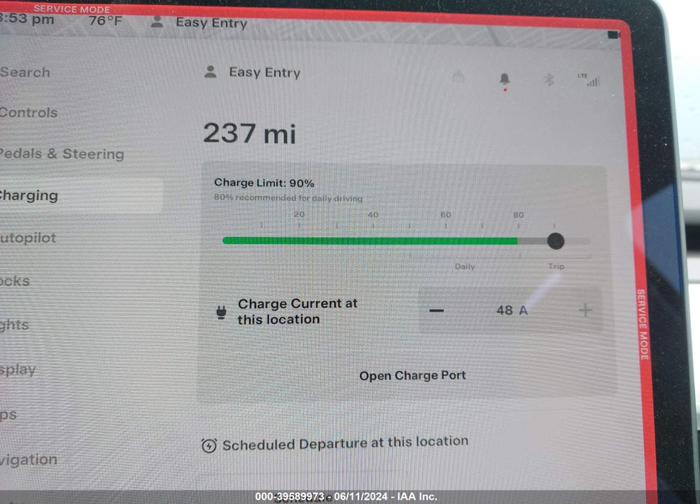 2021 TESLA MODEL Y LONG RANGE DUAL MOTOR ALL-WHEEL DRIVE VIN: 5YJYGDEEXMF293584