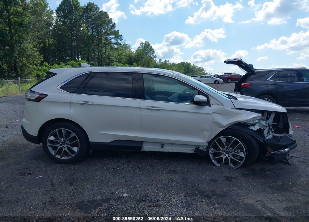 2015 FORD EDGE TITANIUM VIN: 2FMTK3K8XFBB89285