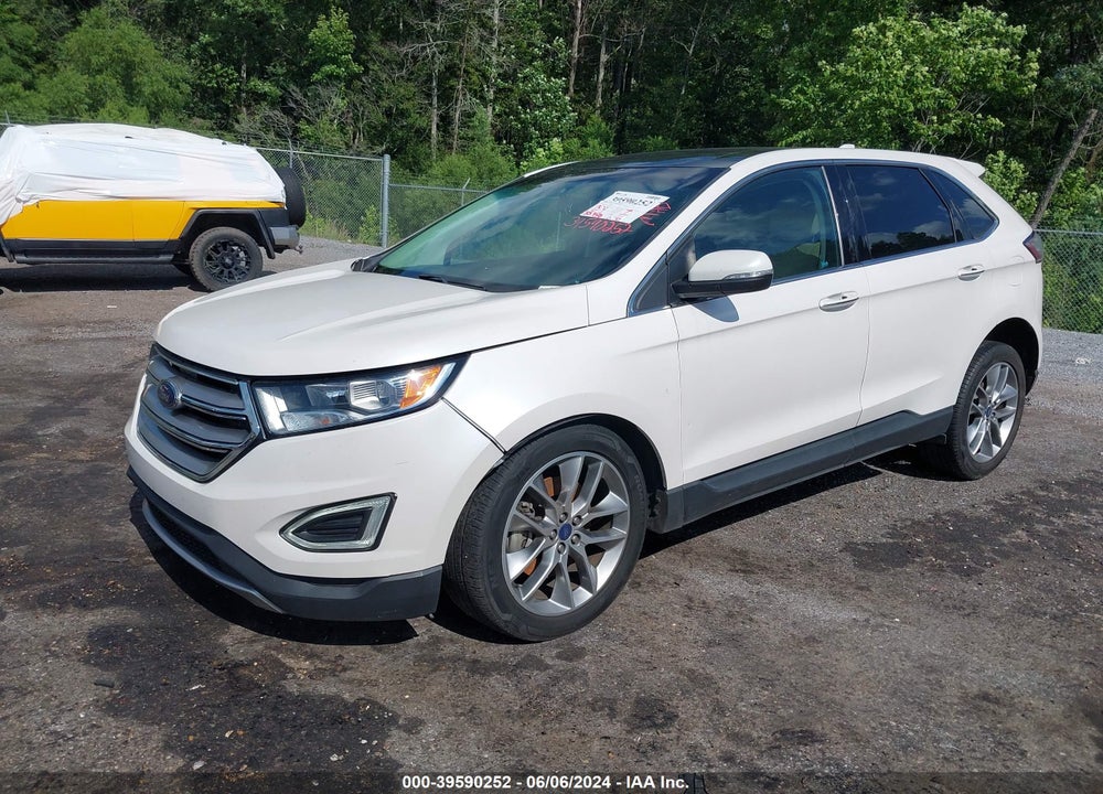 2015 FORD EDGE TITANIUM VIN: 2FMTK3K8XFBB89285