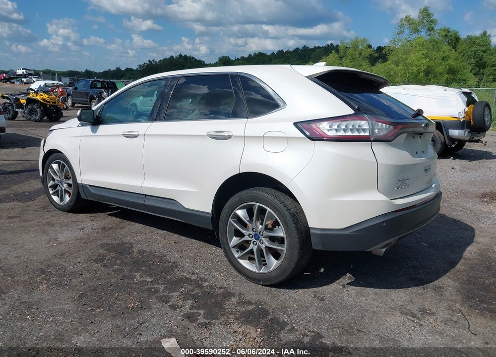 2015 FORD EDGE TITANIUM VIN: 2FMTK3K8XFBB89285