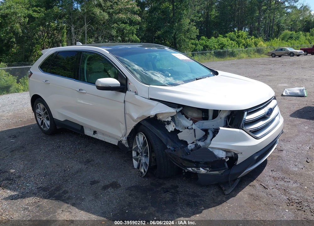 2015 FORD EDGE TITANIUM VIN: 2FMTK3K8XFBB89285
