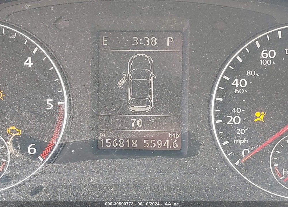 2013 VOLKSWAGEN PASSAT 2.0L TDI SE VIN: 1VWBN7A33DC121618