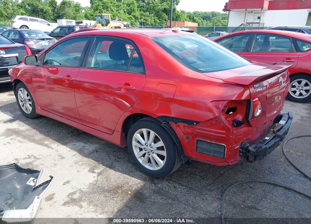 2009 TOYOTA COROLLA S VIN: 2T1BU40E39C036347