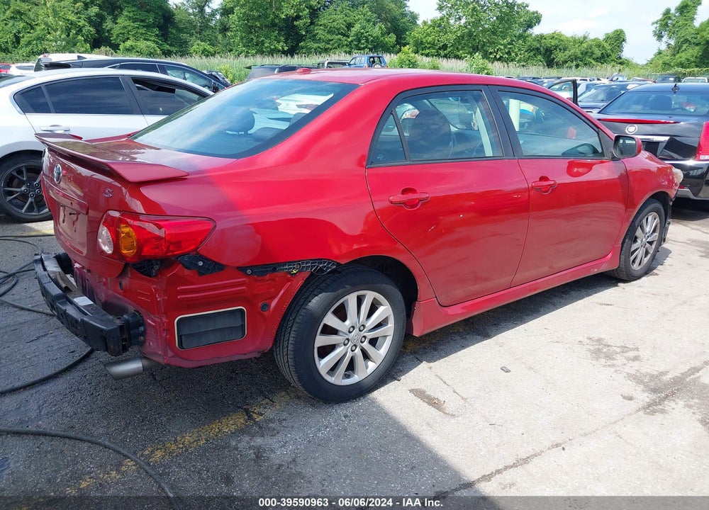 2009 TOYOTA COROLLA S VIN: 2T1BU40E39C036347