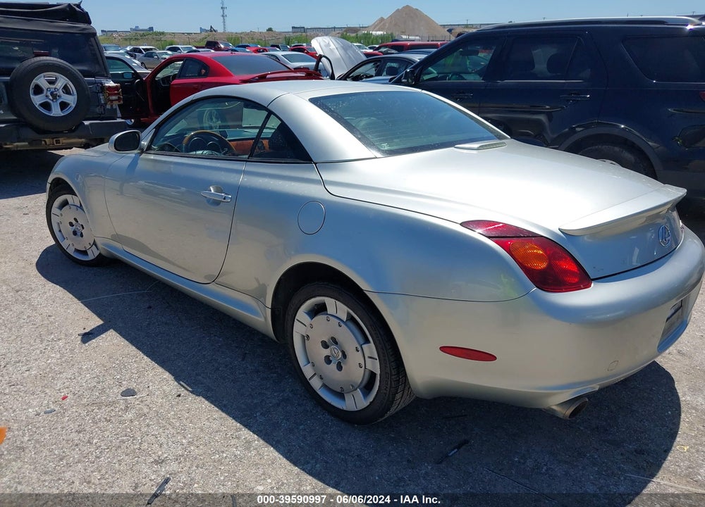 2003 LEXUS SC 430 VIN: JTHFN48Y930043980