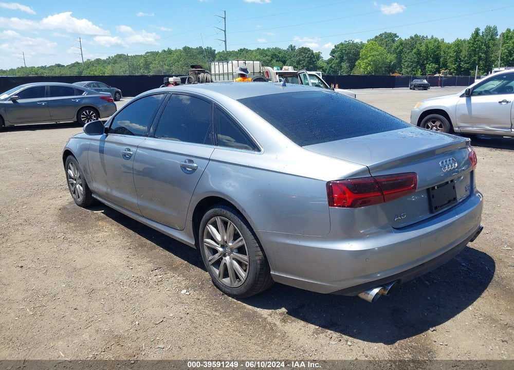 2016 AUDI A6 3.0T PREMIUM PLUS VIN: WAUFGAFC9GN004667
