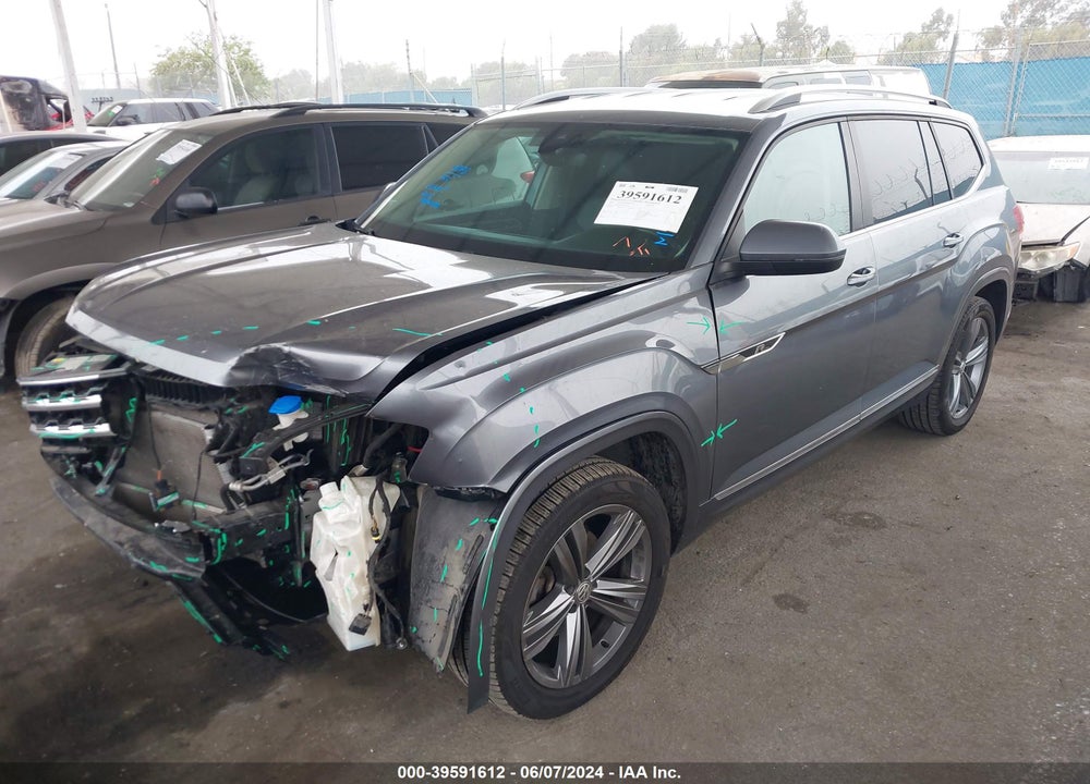 2019 VOLKSWAGEN ATLAS 3.6L V6 SE W/TECHNOLOGY R-LINE VIN: 1V2XR2CA9KC523165