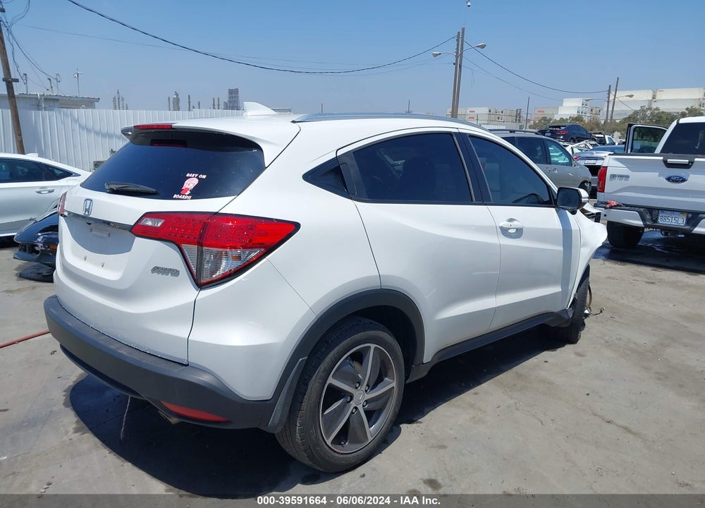 2022 HONDA HR-V AWD EX VIN: 3CZRU6H57NM720036