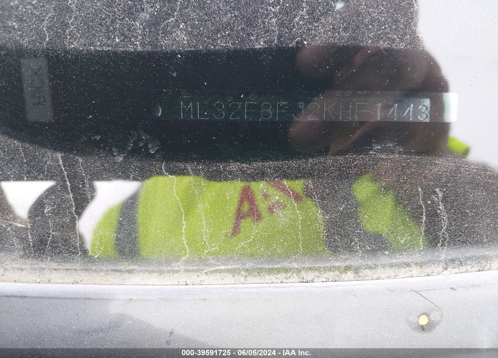 2019 MITSUBISHI MIRAGE G4 ES VIN: ML32F3FJ2KHF14435