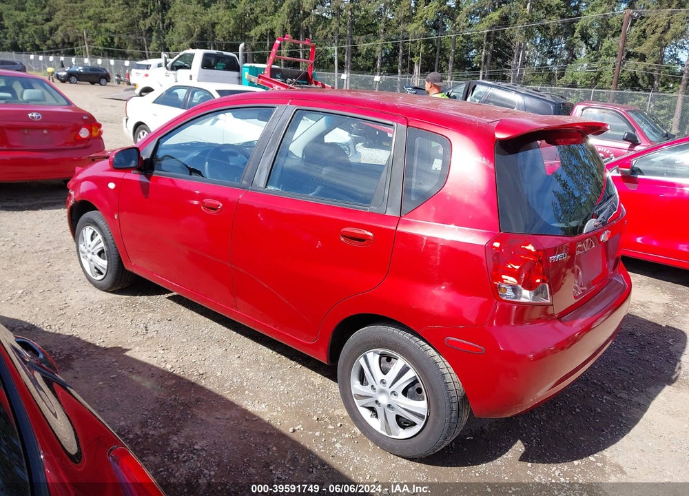 2007 CHEVROLET AVEO 5 LS VIN: KL1TD66677B700605