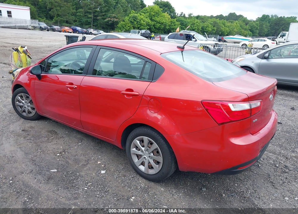2013 KIA RIO LX VIN: KNADM4A36D6128927