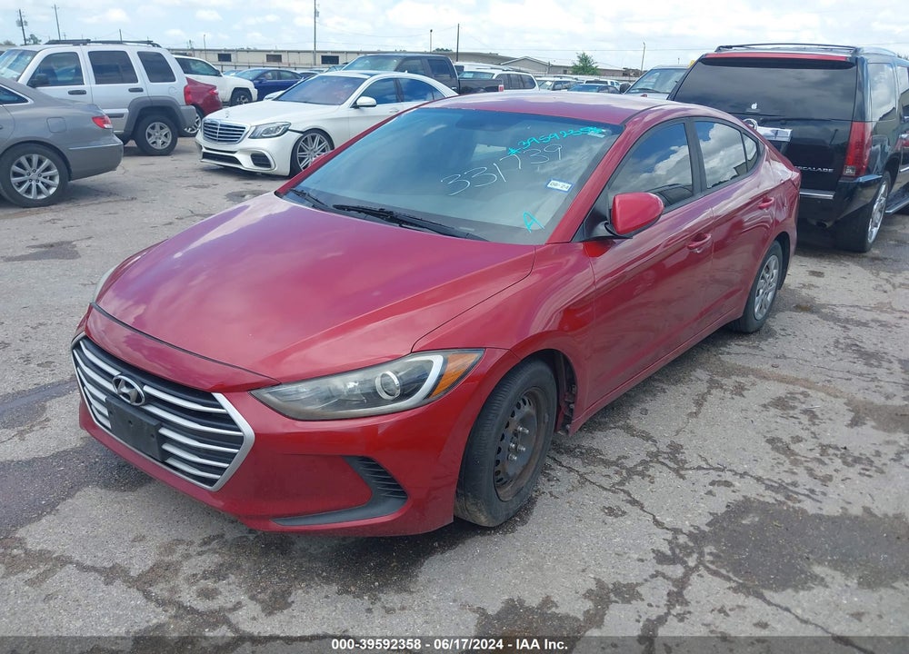 2017 HYUNDAI ELANTRA SE VIN: KMHD74LF3HU331739