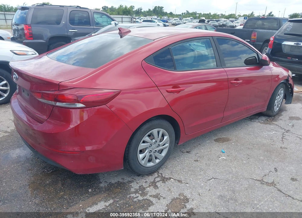 2017 HYUNDAI ELANTRA SE VIN: KMHD74LF3HU331739