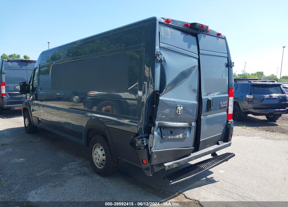 2019 RAM PROMASTER 3500 CARGO VAN HIGH ROOF 159 WB EXT VIN: 3C6URVJG6KE564348