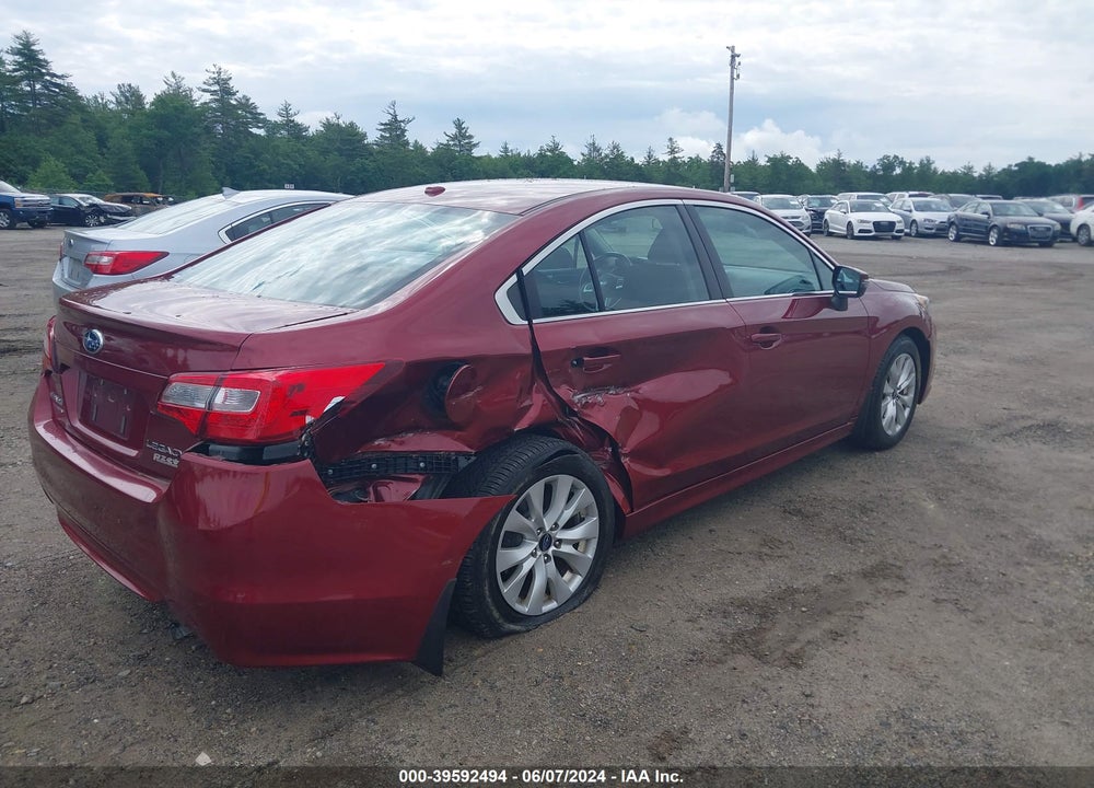 2015 SUBARU LEGACY 2.5I PREMIUM VIN: 4S3BNAF69F3040595