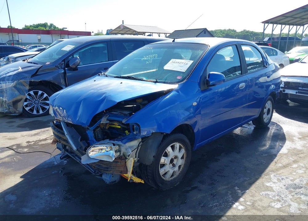 2005 CHEVROLET AVEO LS VIN: KL1TD52625B324697