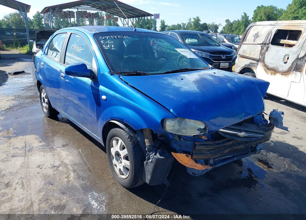 2005 CHEVROLET AVEO LS VIN: KL1TD52625B324697