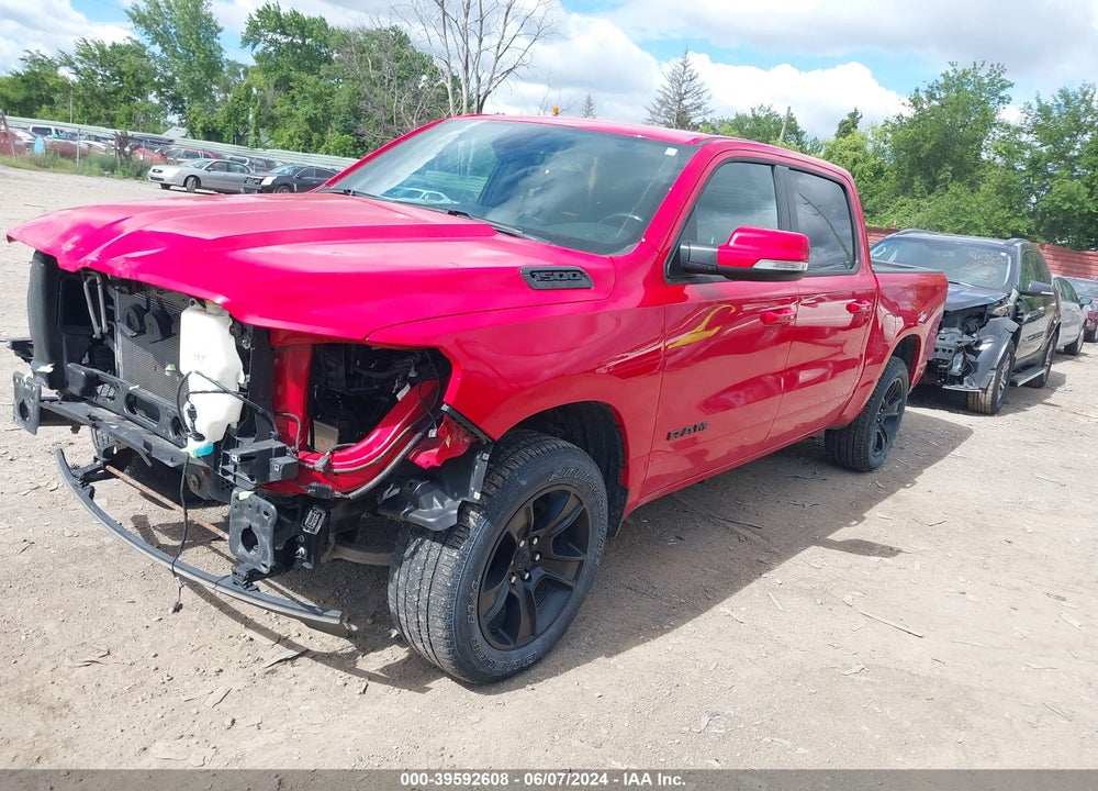 2020 RAM 1500 BIG HORN 4X4 5'7 BOX VIN: 1C6SRFFT2LN348996