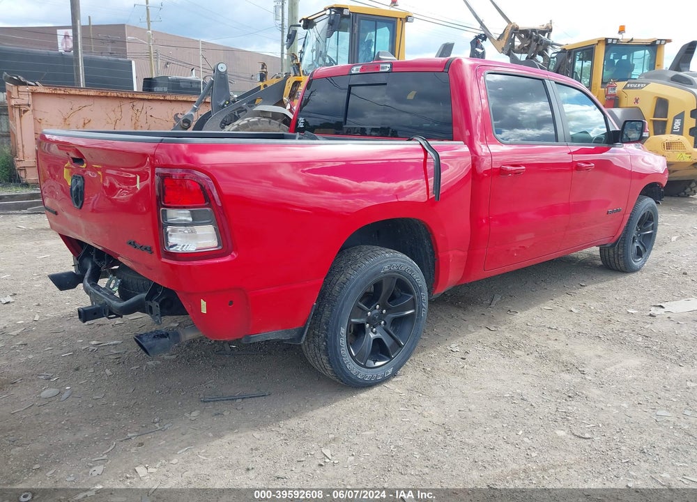 2020 RAM 1500 BIG HORN 4X4 5'7 BOX VIN: 1C6SRFFT2LN348996