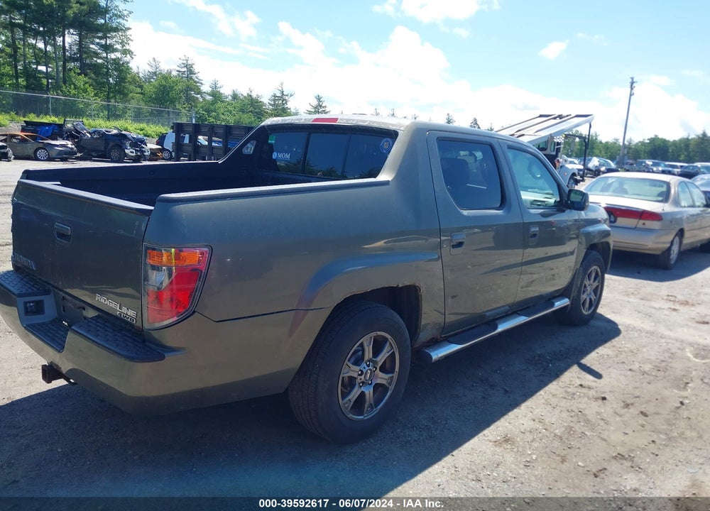 2007 HONDA RIDGELINE RTL VIN: 2HJYK16547H552088