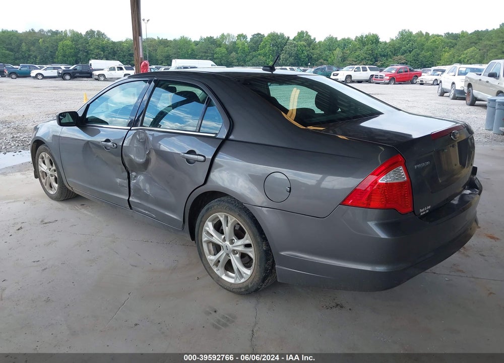 2012 FORD FUSION SE VIN: 3FAHP0HA5CR106322