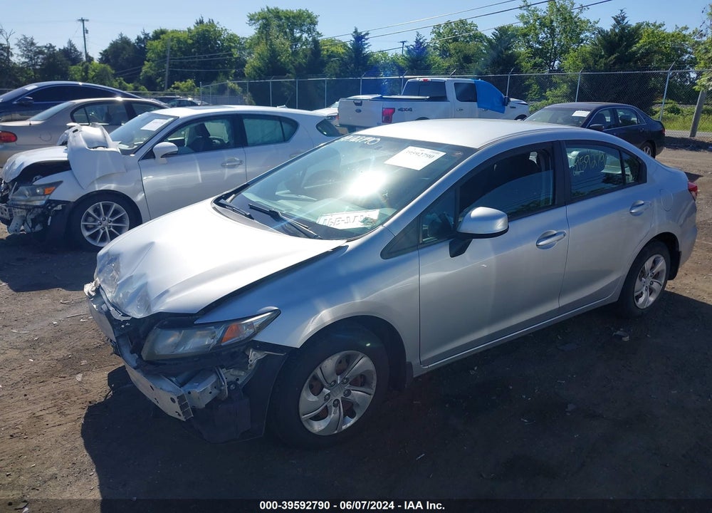 2013 HONDA CIVIC LX VIN: 2HGFB2F55DH569934