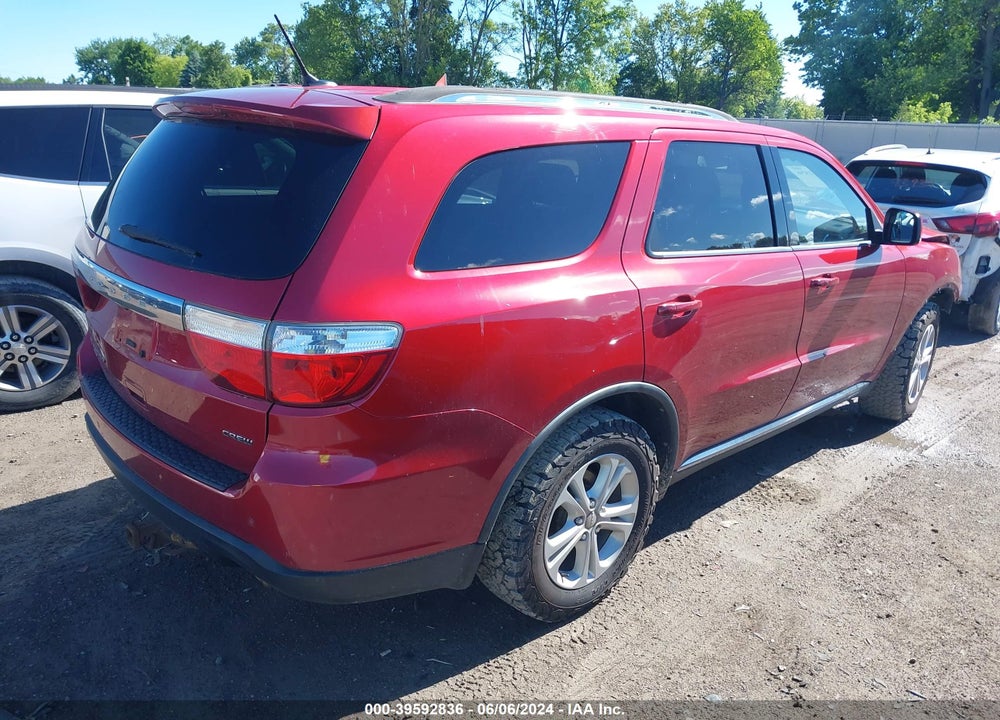 2011 DODGE DURANGO CREW VIN: 1D4RE4GG1BC599238