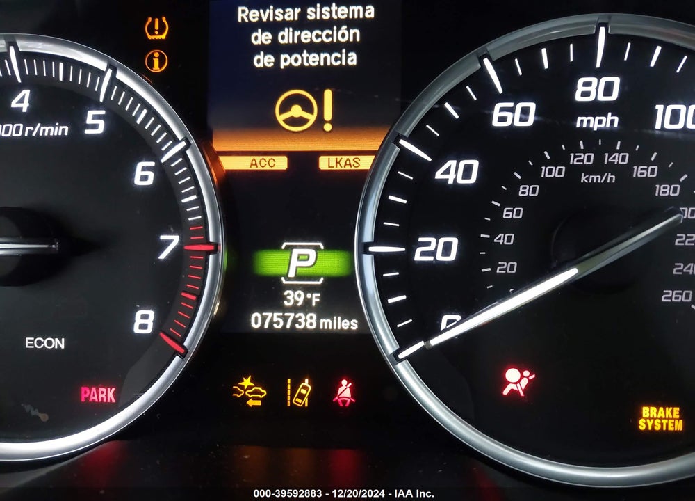 2015 ACURA TLX V6 ADVANCE VIN: 19UUB3F73FA001889