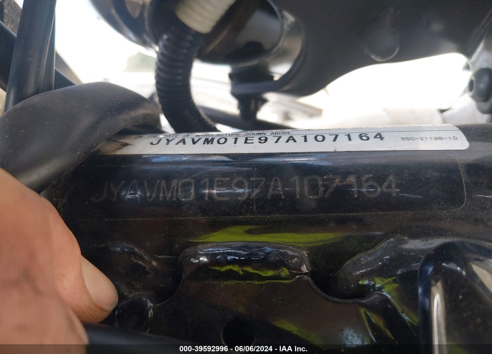 2007 YAMAHA XVS650 VIN: JYAVM01E97A107164