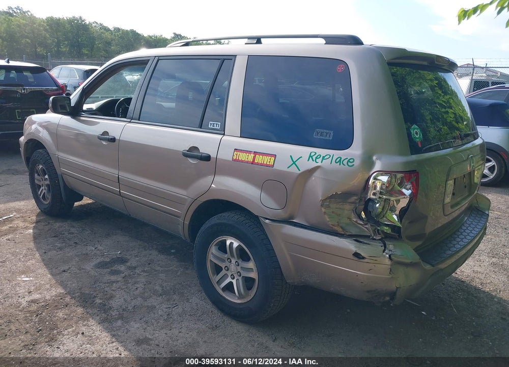 2004 HONDA PILOT EX VIN: 2HKYF18414H612067
