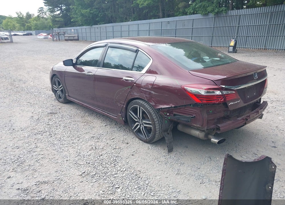 2016 HONDA ACCORD SPORT VIN: 1HGCR2F53GA146450