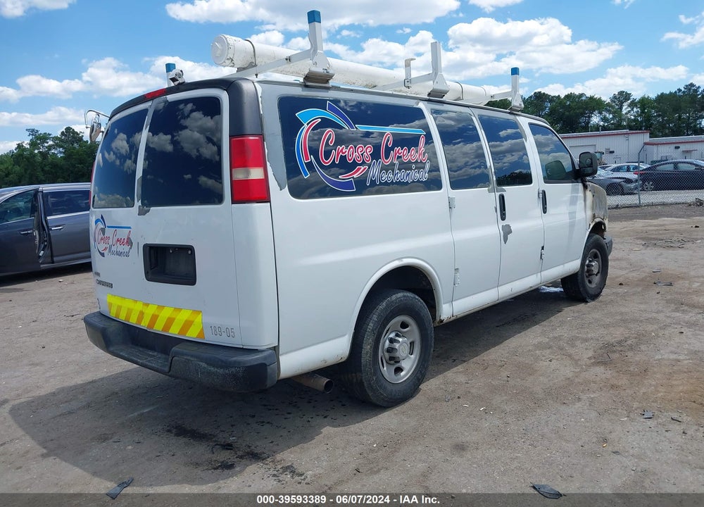 2010 CHEVROLET EXPRESS 2500 WORK VAN VIN: 1GCZGFBG5A1165747