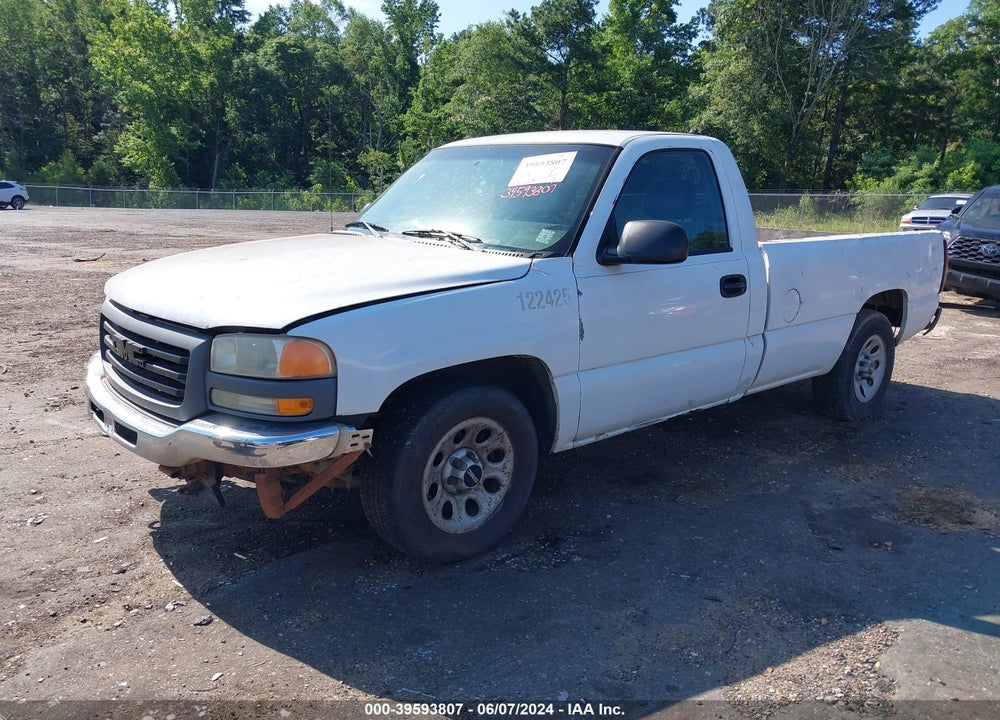 2005 GMC SIERRA 1500 WORK TRUCK VIN: 1GTEC14TX5Z267561