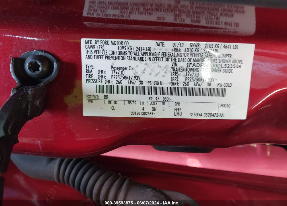 2013 FORD C-MAX HYBRID SE VIN: 1FADP5AU0DL523508
