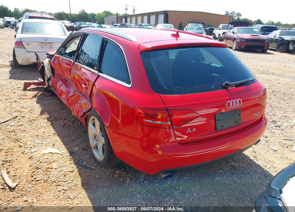 2011 AUDI A4 2.0T PREMIUM VIN: WAU4FAFL4BA061014