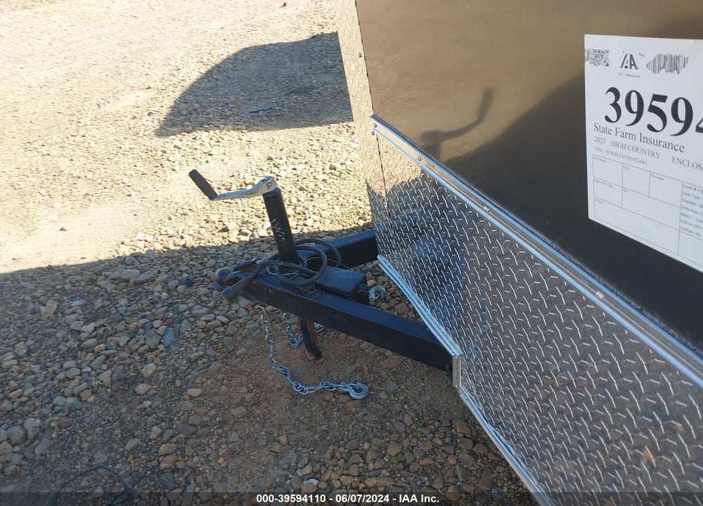 2023 HIGH COUNTRY CARGO, ENCLOSED CARGO TRAIL VIN: 7FWBE1427P1023661