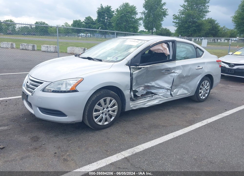 2013 NISSAN SENTRA SV VIN: 3N1AB7AP5DL691296
