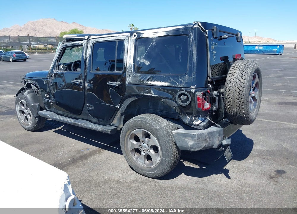 2018 JEEP WRANGLER JK UNLIMITED SAHARA VIN: 1C4BJWEG1JL903126