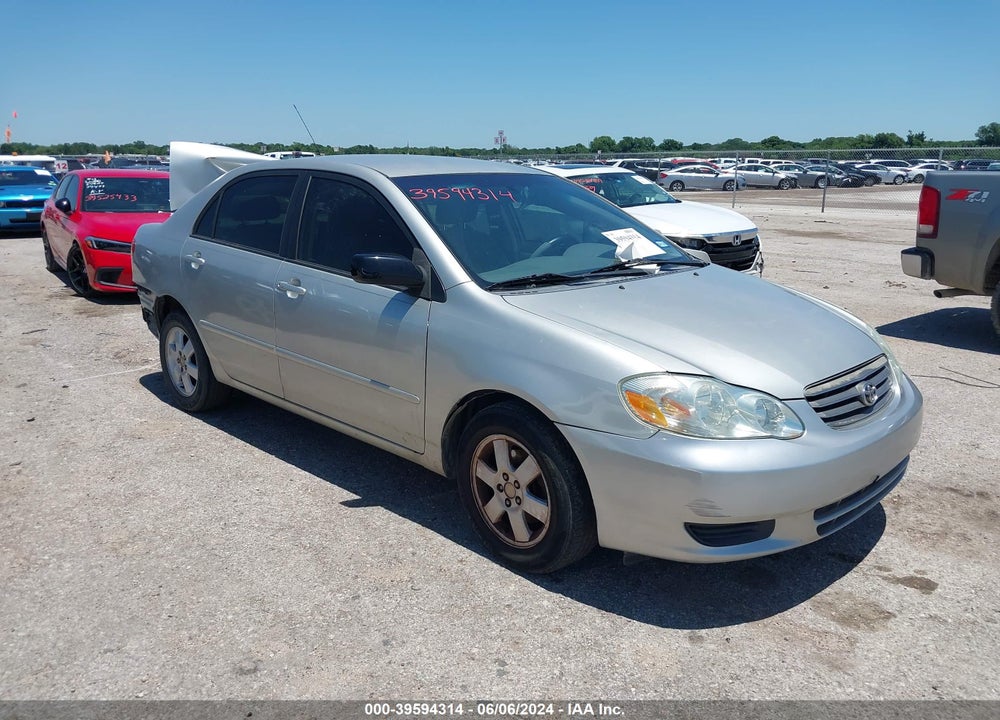 2003 TOYOTA COROLLA LE VIN: JTDBR32E530029071
