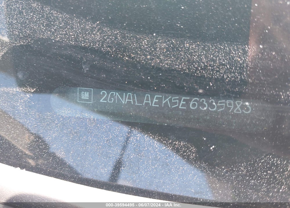 2014 CHEVROLET EQUINOX LS VIN: 2GNALAEK5E6335983