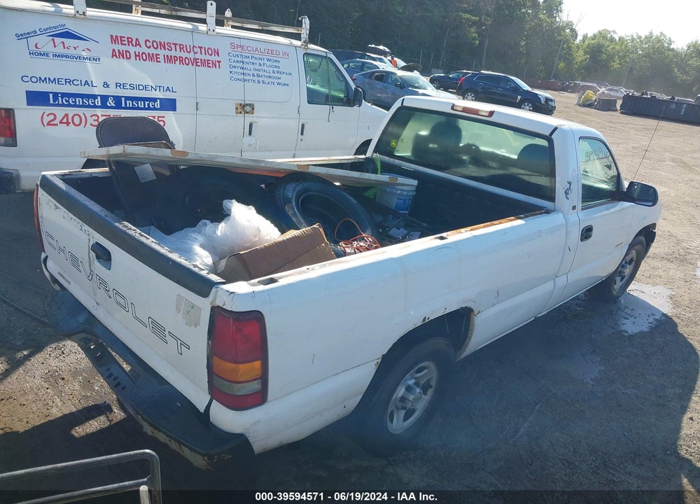 2002 CHEVROLET SILVERADO 1500 COMMERCIAL VIN: 1GCEC14W92Z184709