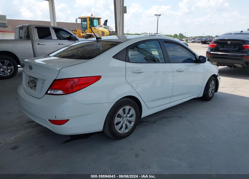 2016 HYUNDAI ACCENT SE VIN: KMHCT4AE2GU021260
